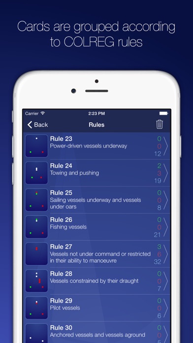 How to cancel & delete Vessel lights–cards COLREGs-72 from iphone & ipad 2