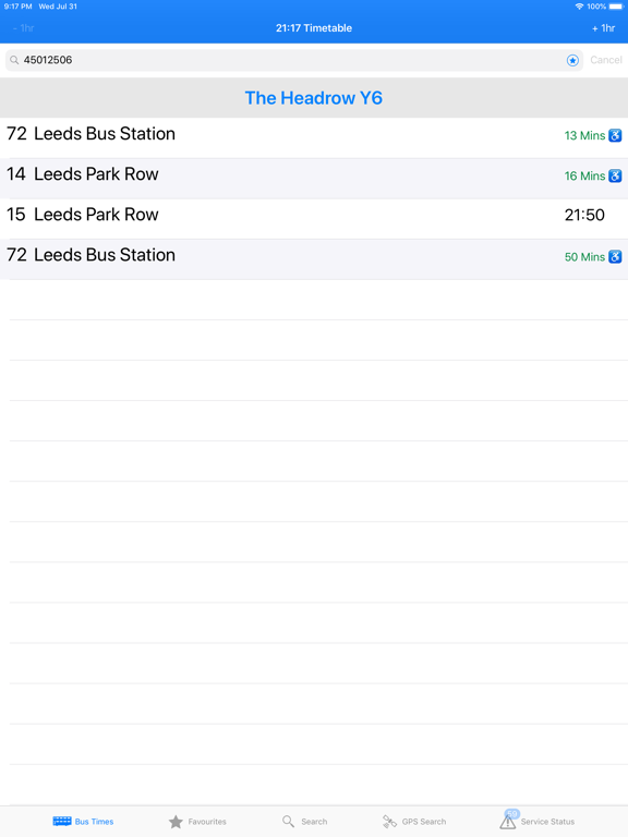 Screenshot #4 pour Bus Times - Yorkshire