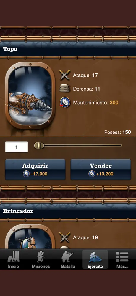 Juego Steampunk Móvil