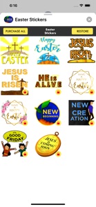 Easter Stickers - Christian screenshot #1 for iPhone