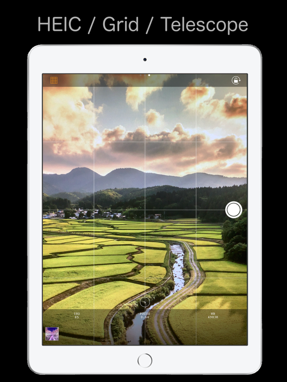 Simple RAW Camera iPad screenshot 4 - Photo & Video app