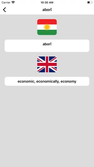 Kurdish-English Dictionary screenshot 2
