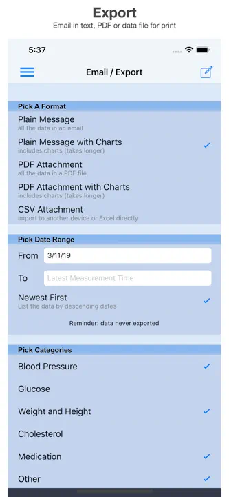 Blood Pressure Monitor: Screenshot 5 von 5