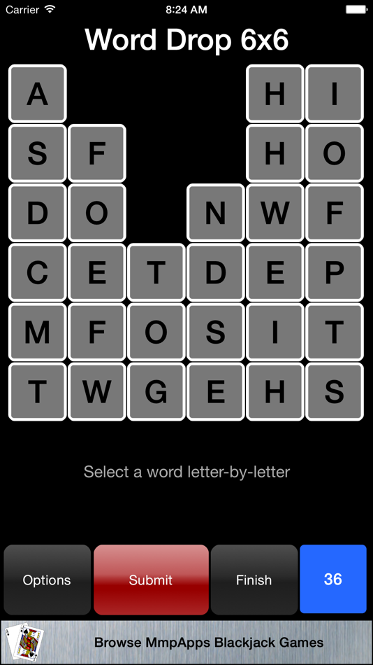 #4. Word Drop Gravity (iOS) بواسطة: MmpApps Corp.
