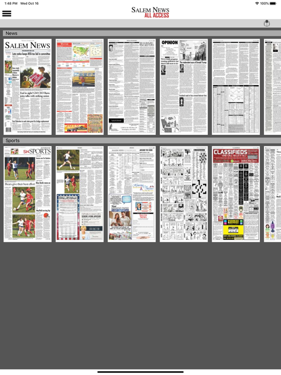 The Salem News All Access iPad screenshot 7 - News app