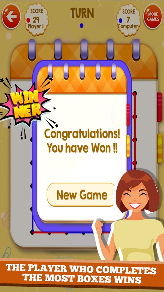 #5. Dots & Boxes : Connecting Game (iOS) 由: Pooja Mehta