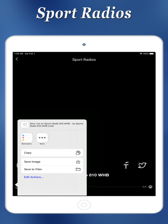 Screenshot #6 pour Sport Radios