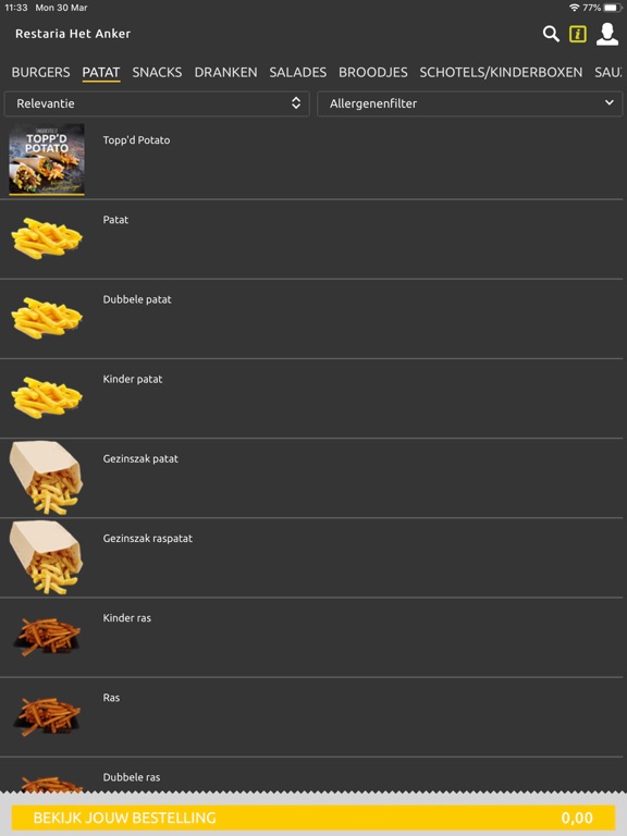 Screenshot #6 pour Restaria Bestelapp
