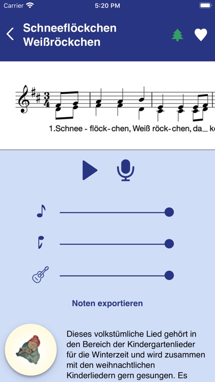 Weihnachtslieder selber singen