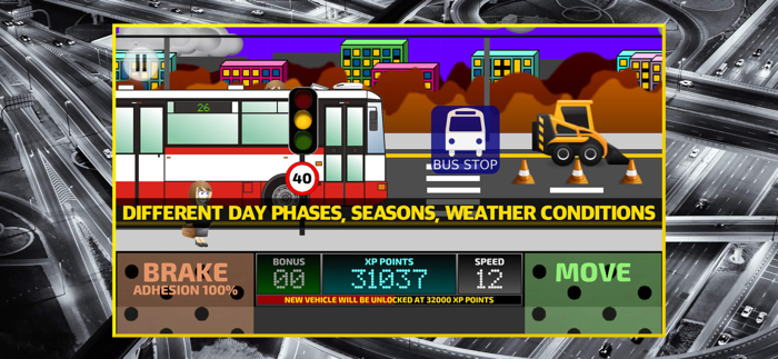City Bus Driving Simulator 2D