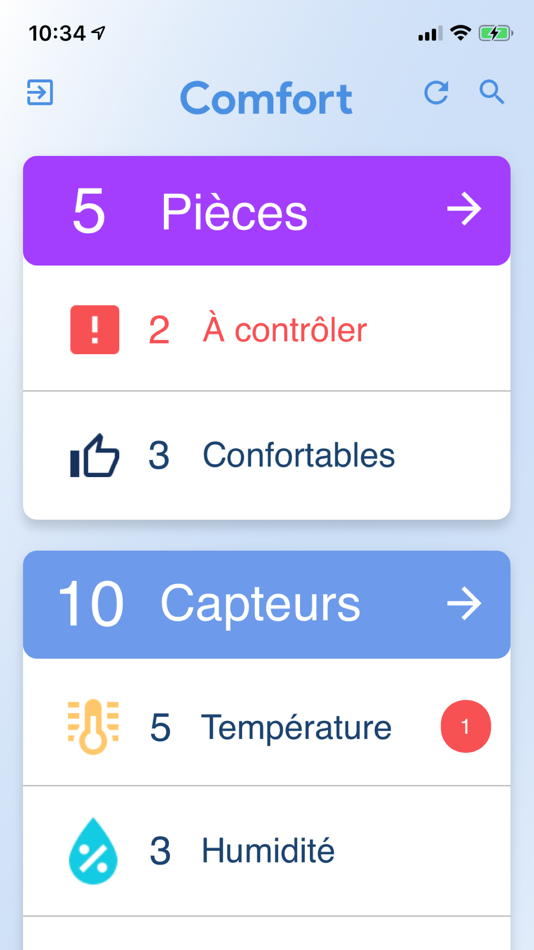 #1. Comfort (iOS) 由: Ubigreen