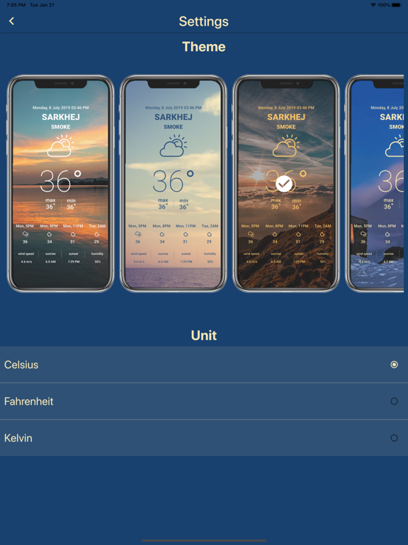 MyCity Weather iPad screenshot 4 - Weather app