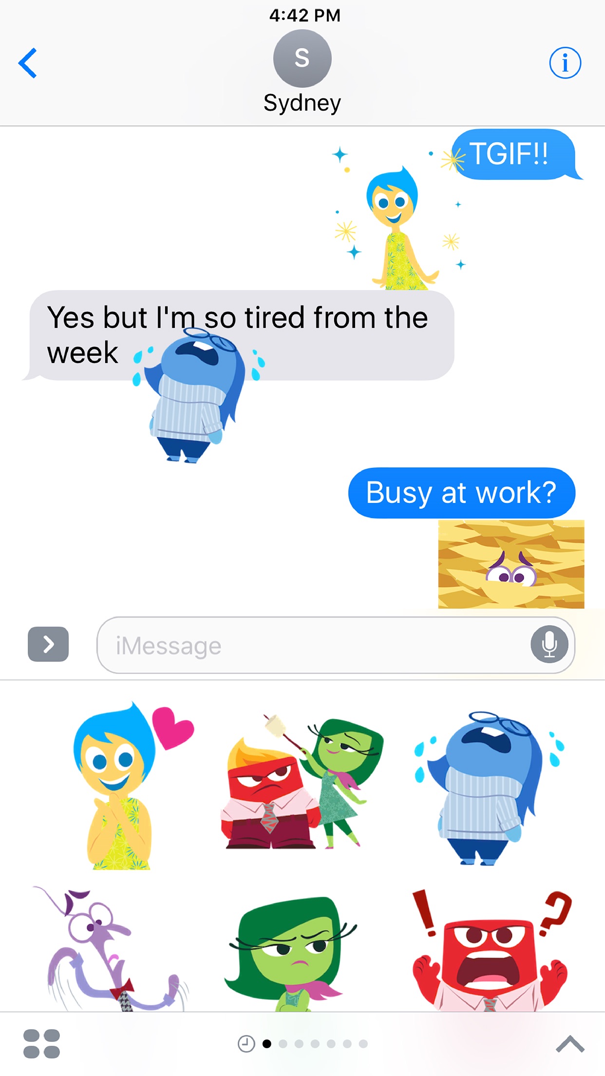 Screenshot 1 of Disney Stickers: Inside Out