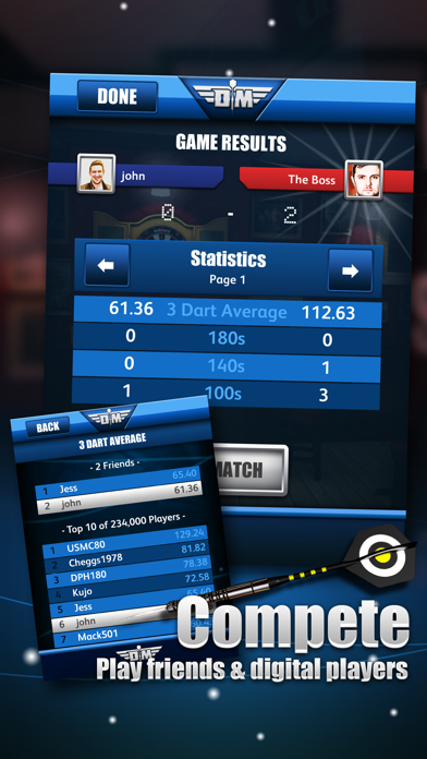 Darts Match Screenshot