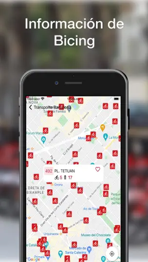 Captura de pantalla de Barcelona Transportes en iPhone 5