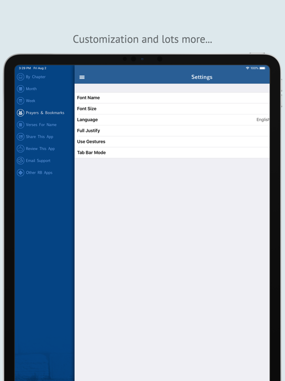 Tehilim תהלים Tehillim Psalms iPad screenshot 5 - Reference app