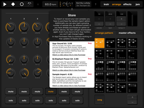 Elastic Drums iPad app afbeelding 2