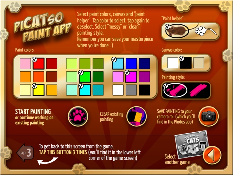 Catch and Paint Games for Cats screenshot-4