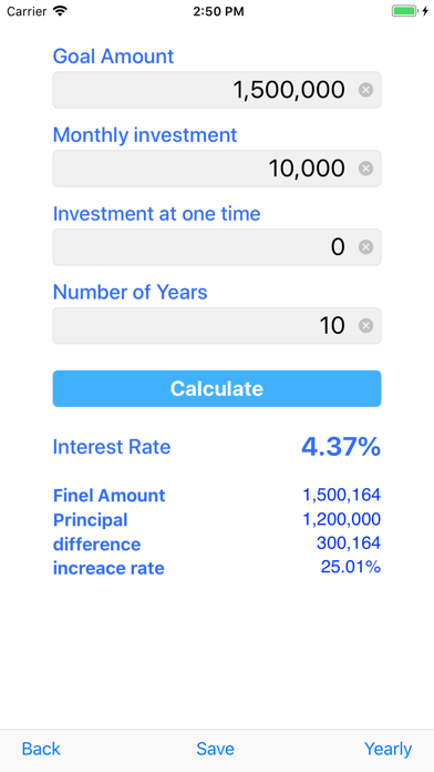 Screenshot #2 pour Compound  calculation