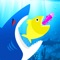 Enter the arena and face the other fishes in a deep sea