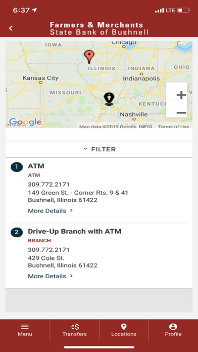 Farmers & Merchants State Bank Screenshot