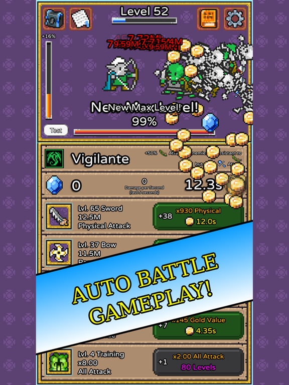 Screenshot #4 pour Simple RPG - Idle Tap Tapper!