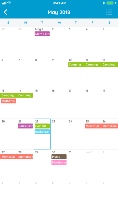 Family Organizer - Calendar Screenshot