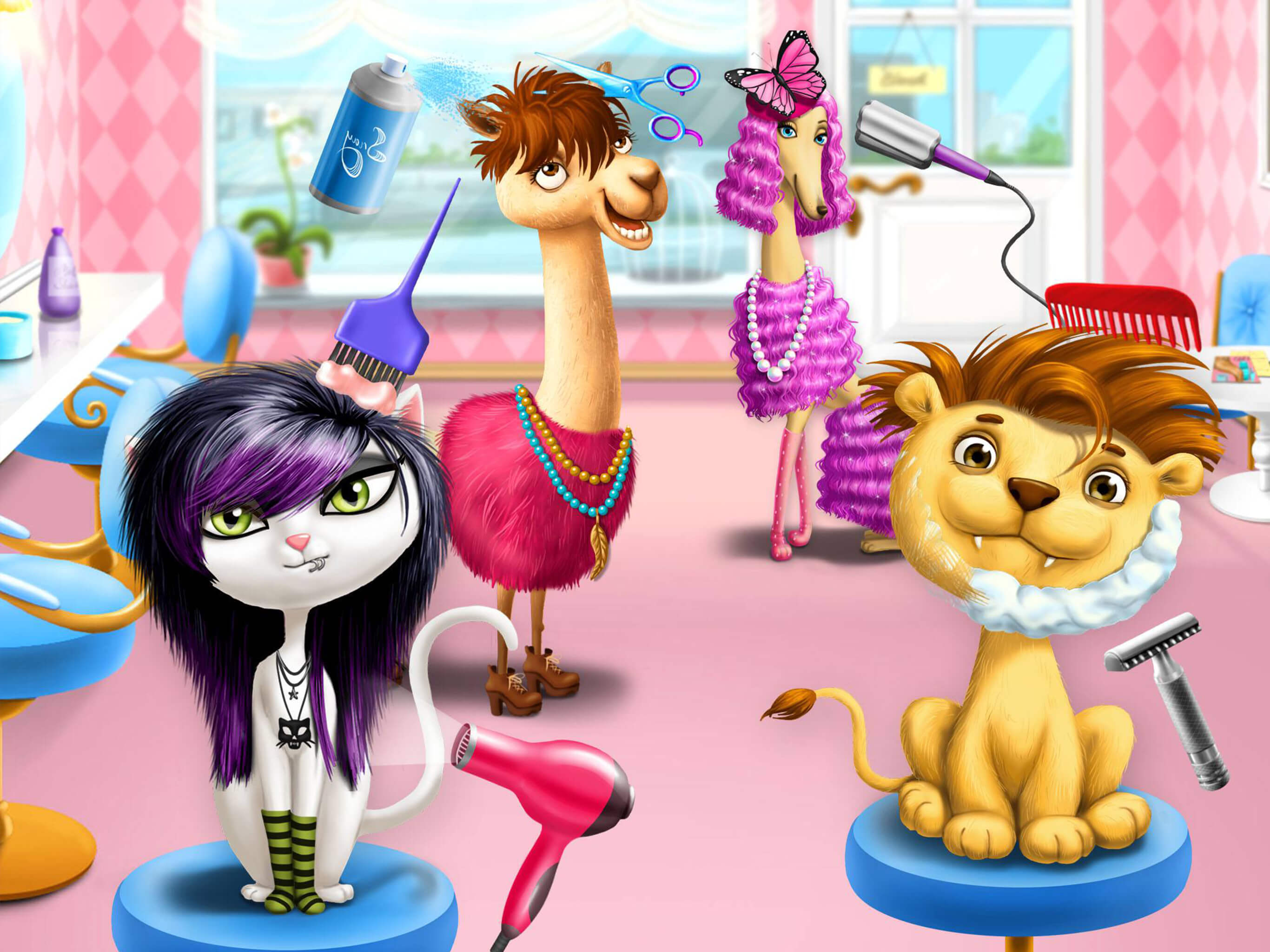 Animal Hair Salon & Dress Up