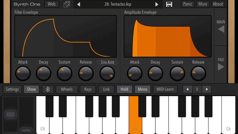 #3. AudioKit Synth One Synthesizer (iOS) 由: AudioKit Pro