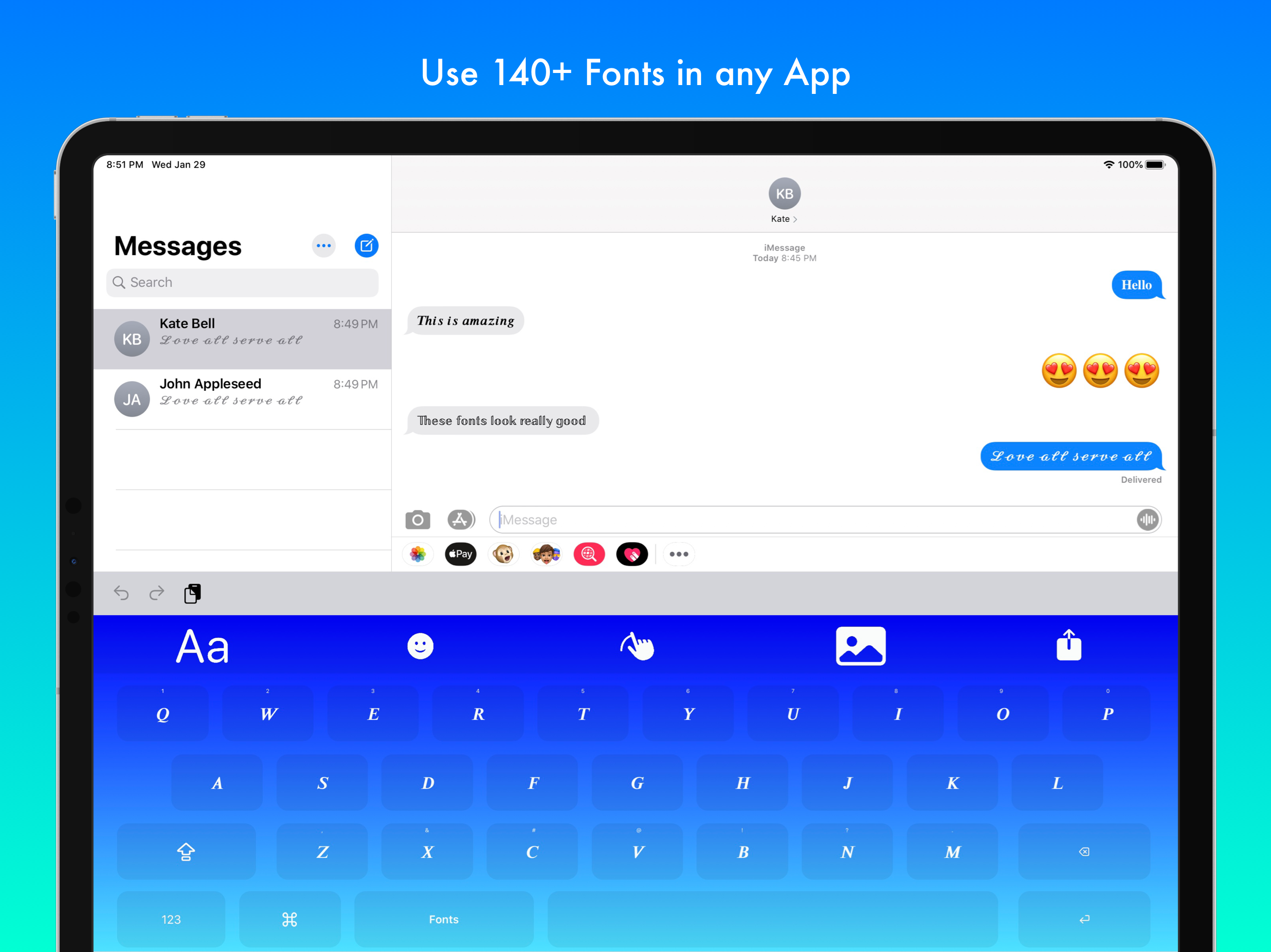 Fonts Keyboard with Themes screenshot 7