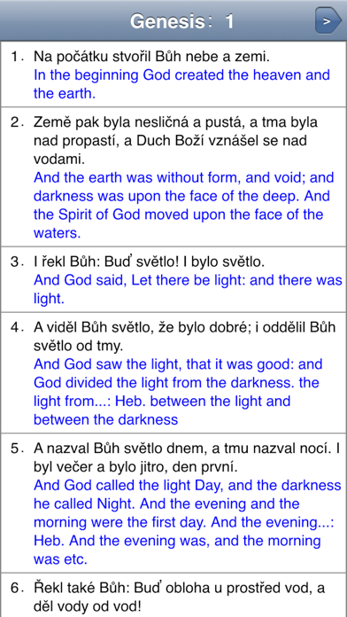 Čtení Bible Screenshot