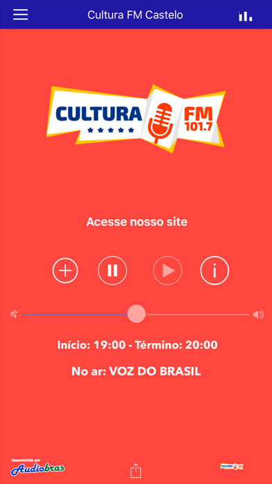 Screenshot #1 pour Rádio Cultura FM Castelo 101,7