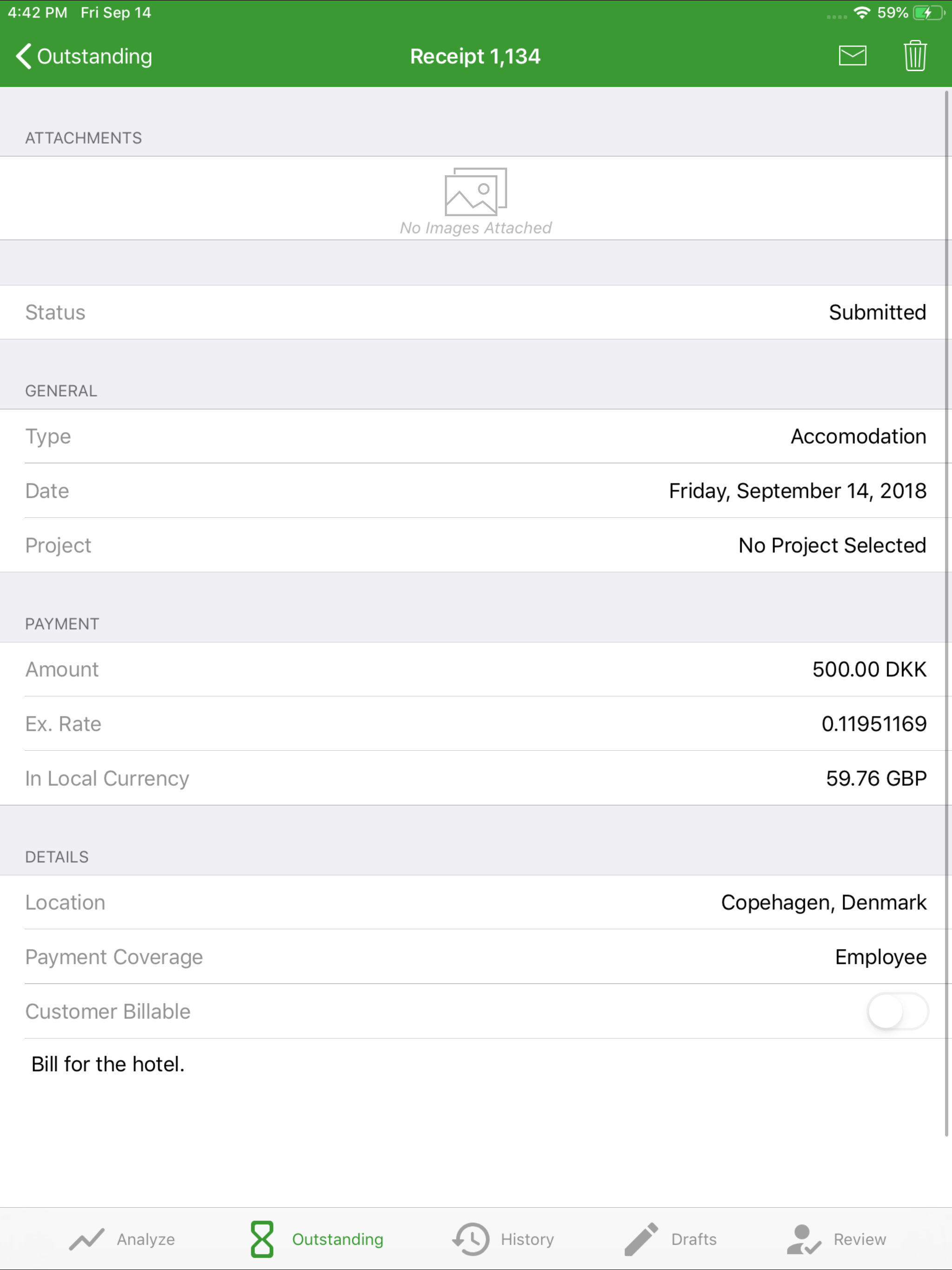 Expense for SAP Business One