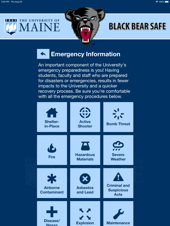 Black Bear Safe iPad screenshot 6 - Education app