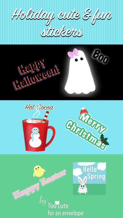 Holiday cute & fun stickers Screenshot