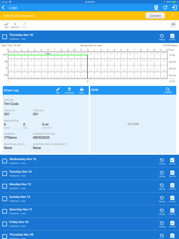 Screenshot #5 pour FleetWaze eLog