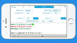unit price comparison iphone screenshot 3