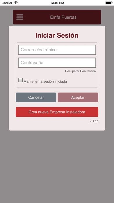 Screenshot #1 pour Emfa Puertas