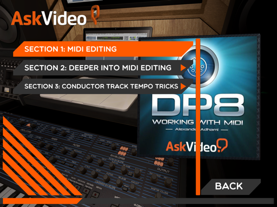 Screenshot #5 pour DP8 MIDI Course By Ask.Video