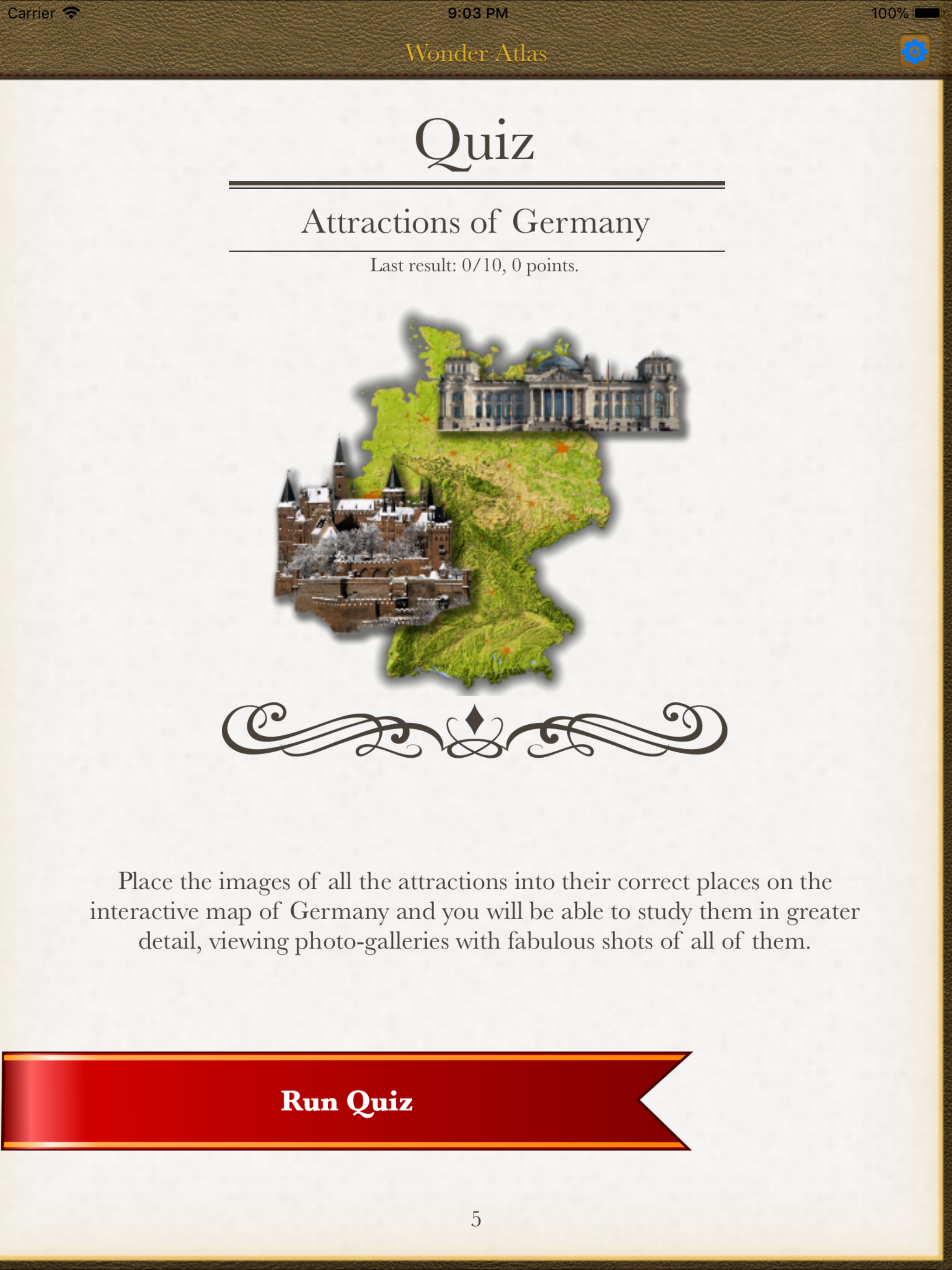 Germany. The Wonder Atlas Quiz