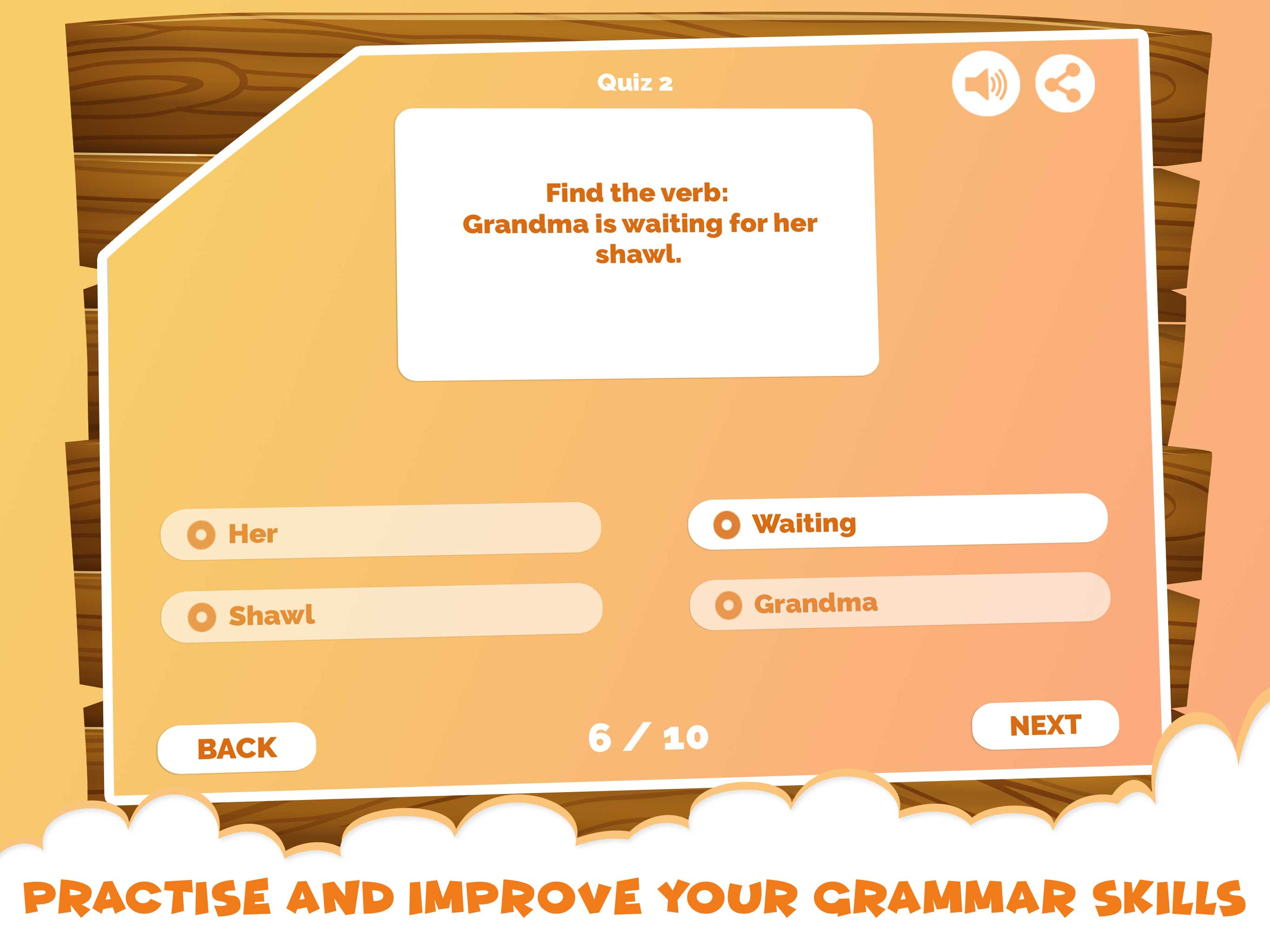 English Grammar Verb Quiz Game