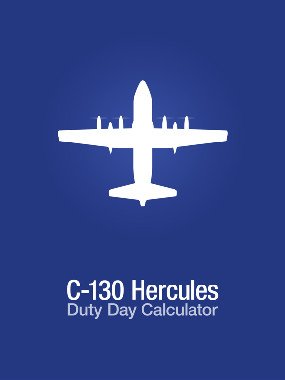 C-130 Duty Day Calc iPad screenshot 1 - Utilities app