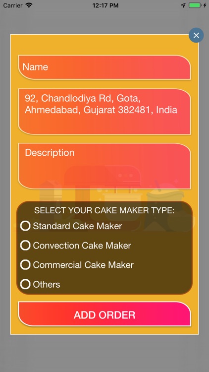 Cake Maker Repair Customer