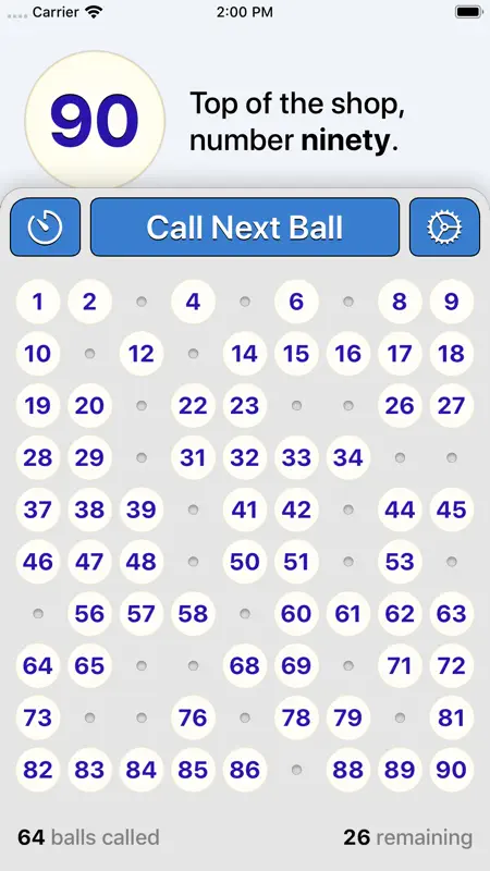 Bingo Machine - Number Caller screenshot 4 of 5