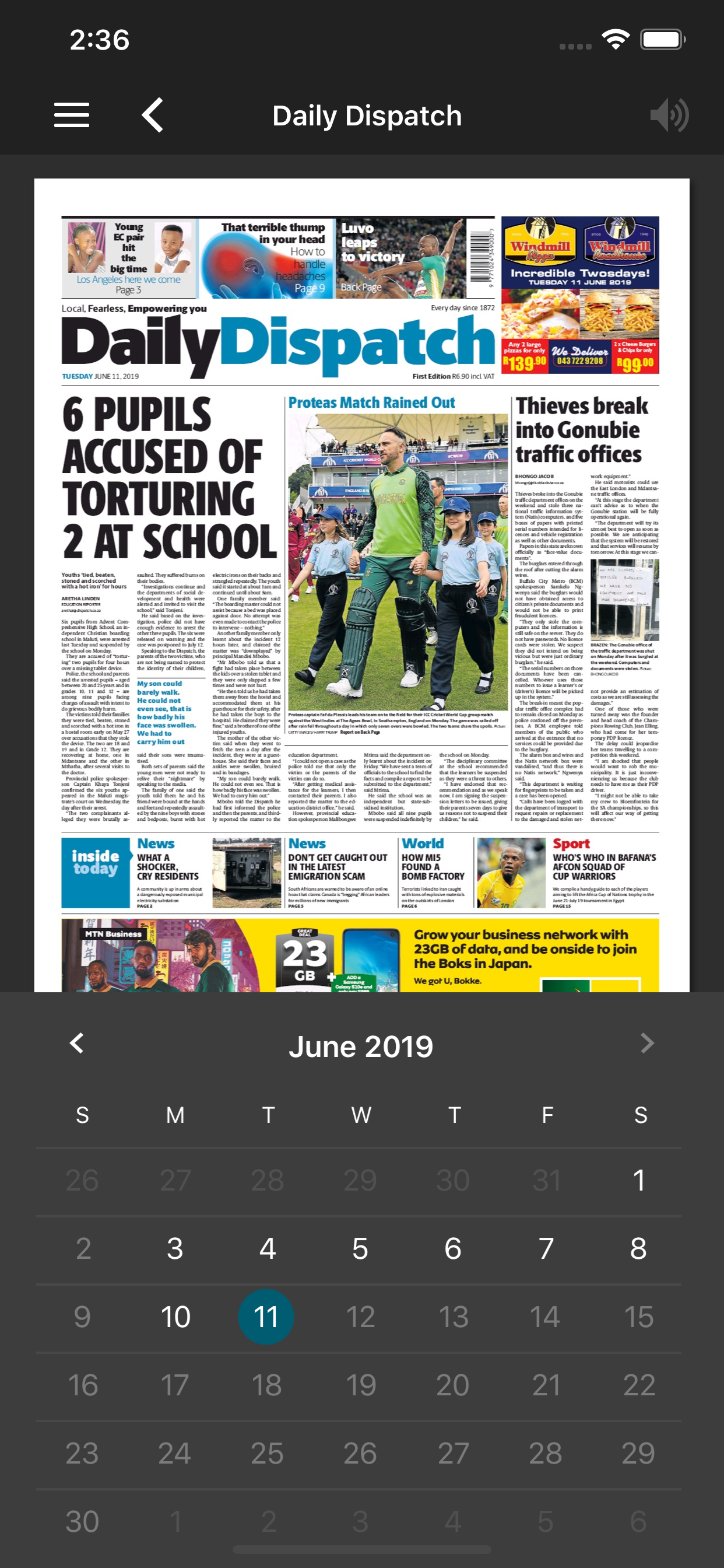 Daily Dispatch E-Edition