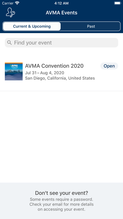AVMA Events screenshot 2