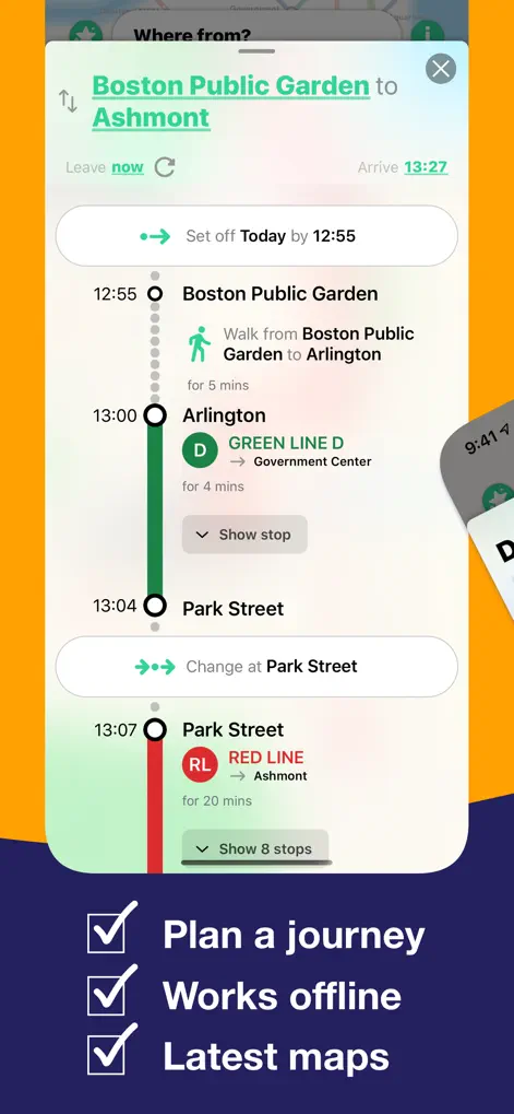 Boston T Subway Map & Routing - Navigation App | MWM