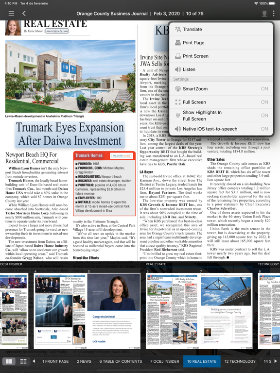 Screenshot #6 pour Orange County Business Journal
