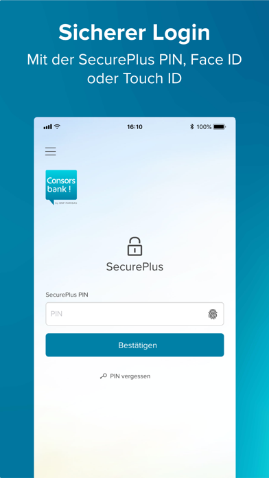 Consorsbank SecurePlus Screenshot