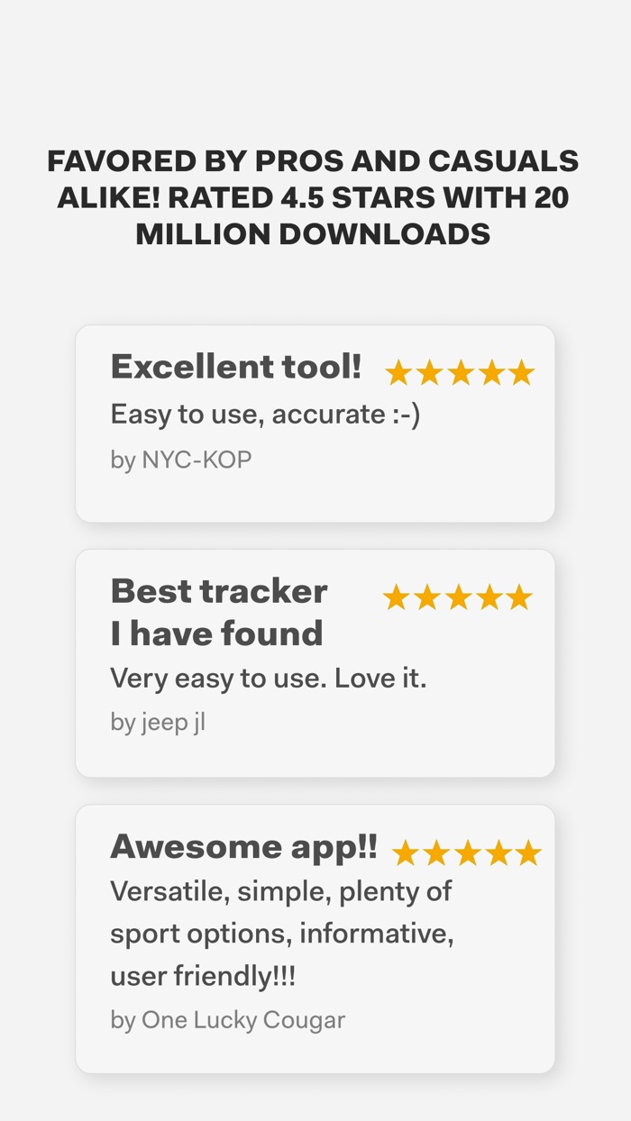 Sports Tracker for All Sports